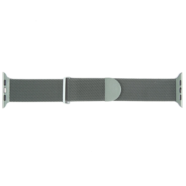 For Apple Watch 9 41mm Milanese Metal Magnetic Watch Band(Pine Green)