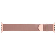 For Apple Watch 9 41mm Milanese Metal Magnetic Watch Band(Pink)