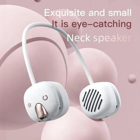 T5 USB Portable Wireless Hanging Neck Bluetooth Speaker(Blue)
