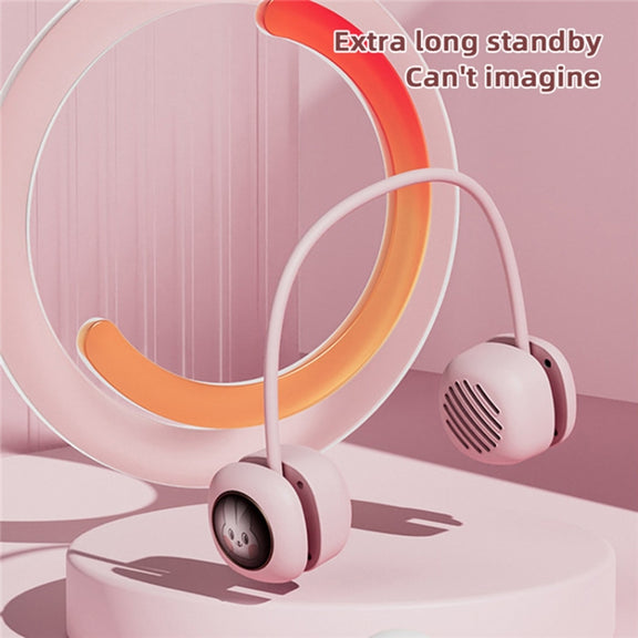 T5 USB Portable Wireless Hanging Neck Bluetooth Speaker(White)