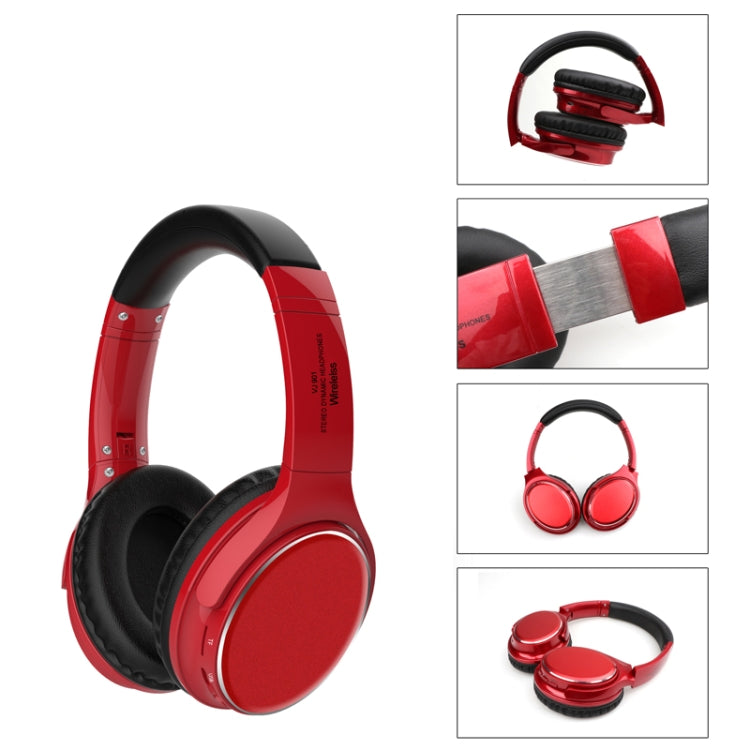 VJ901 Foldable TWS True Wireless Bluetooth Headset(Red)