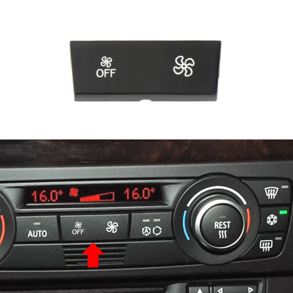 For BMW 1 Series / 3 Series / X1 / X3 Left Driving Car Air Conditioner Panel Switch Button Air Volume Key With OFF 6411 9320 348-MB