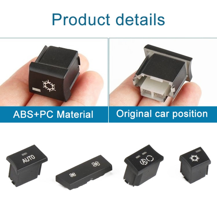 For BMW 1 Series / 3 Series / X1 / X3 Left Driving Car Air Conditioner Panel Switch Button Air Volume Key With OFF 6411 9320 348-MB