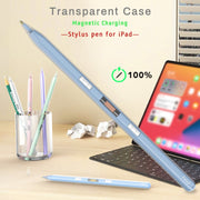 P10s Transparent Case Wireless Charging Stylus Pen for iPad 2018 or Later(Pink)