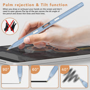 P10s Transparent Case Wireless Charging Stylus Pen for iPad 2018 or Later(Light Green)
