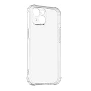 For iPhone 15 Four-Corner Shockproof Clear TPU Phone Case(Transparent)