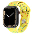 Rainbow Raindrops Silicone Watch Band For Apple Watch 4 44mm(Yellow) - Watch Bands by PMC TechLife | Online Shopping South Africa | PMC TechLife