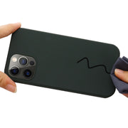 For iPhone 15 Pro Shockproof Silicone Magsafe Phone Case(Dark Green)