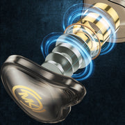 WK YC08 8 Pin Transparent Music Call Wired Earphone, Length: 1.2m(Black)