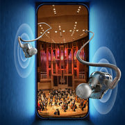 WK YC08 8 Pin Transparent Music Call Wired Earphone, Length: 1.2m(Black)