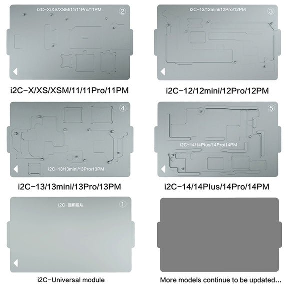 i2C T20 Intelligent Motherboard Middle Layered Heating Platform For iPhone X-14 Series, Plug:US