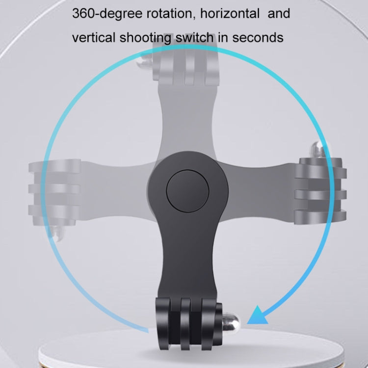360 Rotation J-Hook Buckle Mount Adapter(Black)