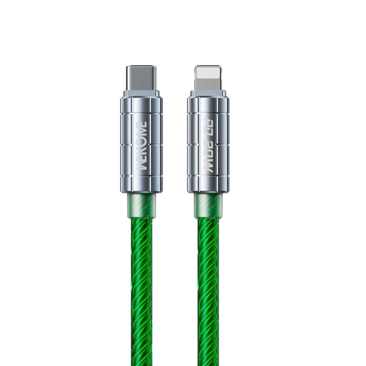 WK WDC-205 PD 20W USB-C/Type-C to 8 Pin Super Fast Charge Data Cable, Length: 1m(Green)