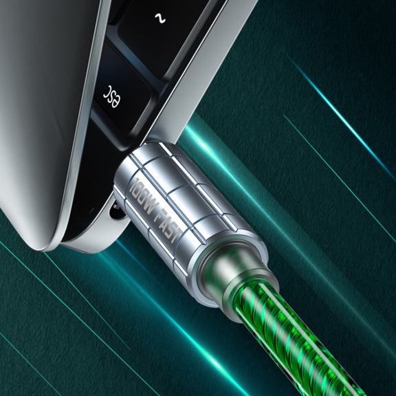 WK WDC-205 PD 20W USB-C/Type-C to 8 Pin Super Fast Charge Data Cable, Length: 1m(Green)