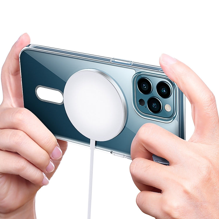 For iPhone 15 Magsafe Clear Acrylic PC Phone Case(Transparent)