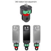 1/4 inch Screw Adjustable Metal Action Camera Adapter(Black)