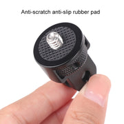 1/4 inch Screw Adjustable Metal Action Camera Adapter(Black)