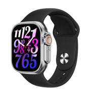 WS-E9 Ultra 2.2 inch IP67 Water-resistant Silicone Band Smart Watch, Support Heart Rate / NFC(Black)