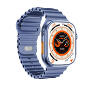 WS-E9 Ultra 2.2 inch IP67 Water-resistant Ocean Silicone Band Smart Watch, Support Heart Rate / NFC(Blue)