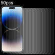For iPhone 15 Plus / 15 Pro Max 50pcs 0.26mm 9H 2.5D High Aluminum Tempered Glass Film - free shipping - PMC TechLife - Order now!