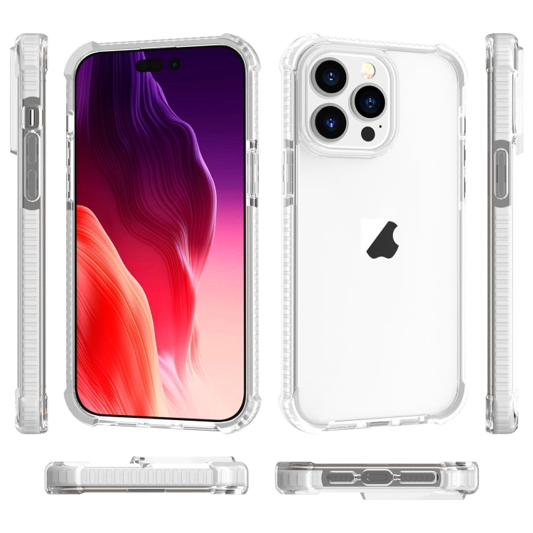 For iPhone 15 Pro Max Four-corner Shockproof TPU + Acrylic Phone Case(Transparent)