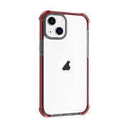 For iPhone 15 Four-corner Shockproof TPU + Acrylic Phone Case(Brown)