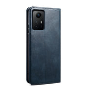 For Xiaomi Redmi Note 12S Oil Wax Crazy Horse Texture Leather Phone Case(Blue)