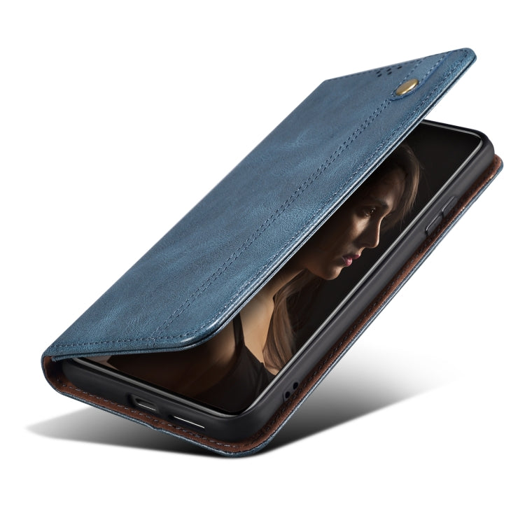 For Xiaomi 13 Lite / Civi 2 Oil Wax Crazy Horse Texture Leather Phone Case(Blue)