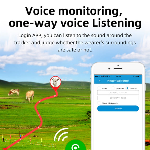 V44 Solar Energy Water-resistant Cattle and Sheep GPS Tracker