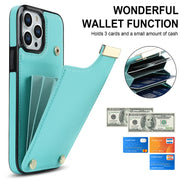 For iPhone 11 Pro Max Metal Buckle Card Slots Phone Case(Green)