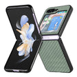 For Samsung Galaxy Z Flip5 Carbon Fiber Fold Back Phone Case(Green) - free shipping - PMC TechLife - Order now!
