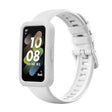 For Huawei Band 8 Silicone Protective Case + Silicone Watch Band Kit(White) - Watch Bands by PMC TechLife | Online Shopping South Africa | PMC TechLife