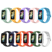 For Huawei Band 8 Silicone Protective Case + Silicone Watch Band Kit(Sky Blue)