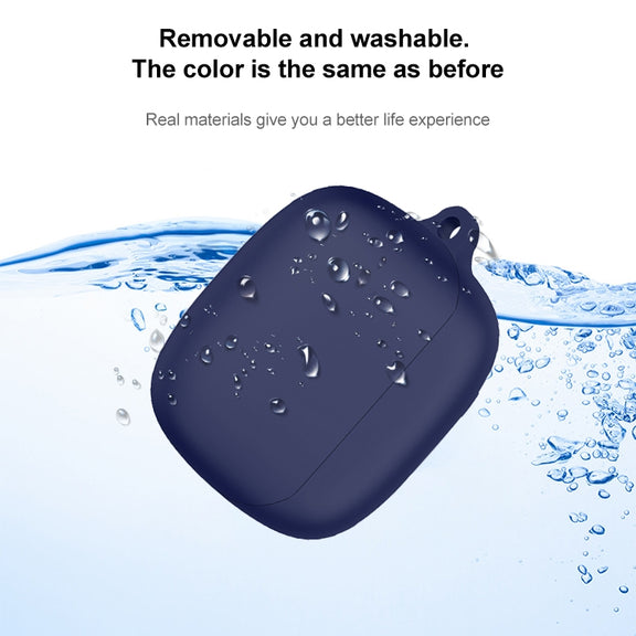 For Baseus Bowie M2s Wireless Earphone Silicone Protective Case(Dark Blue)