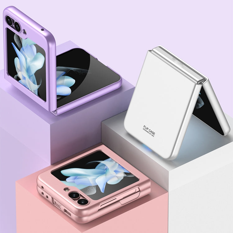 For Samsung Galaxy Z Flip5 GKK Ultra-thin Full Coverage Phone Case(Dream Mirror Purple)