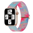 For Apple Watch SE 44mm Painted Pattern Nylon Replacement Watch Band(Flower Butterfly) - Watch Bands by PMC TechLife | Online Shopping South Africa | PMC TechLife