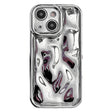 For iPhone 14 Electroplating Meteorite Texture TPU Phone Case(Silver) - free shipping - PMC TechLife - Order now!