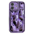 For iPhone 12 Electroplating Meteorite Texture TPU Phone Case(Purple) - free shipping - PMC TechLife - Order now!
