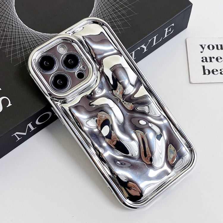 For iPhone 11 Electroplating Meteorite Texture TPU Phone Case(Silver)