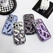 For iPhone 11 Electroplating Meteorite Texture TPU Phone Case(Black)