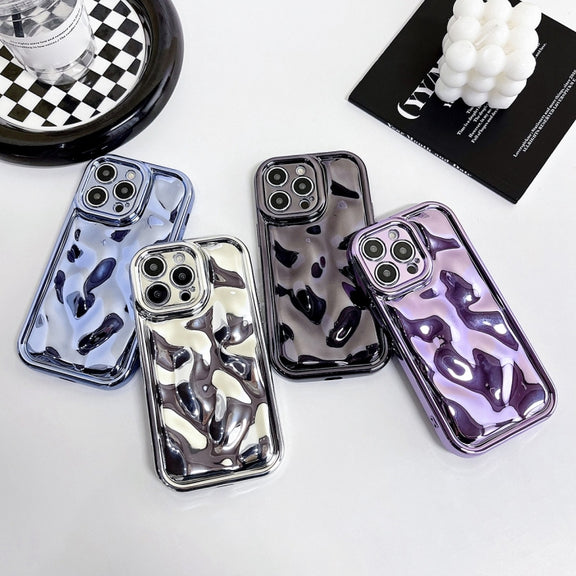For iPhone 11 Electroplating Meteorite Texture TPU Phone Case(Black)