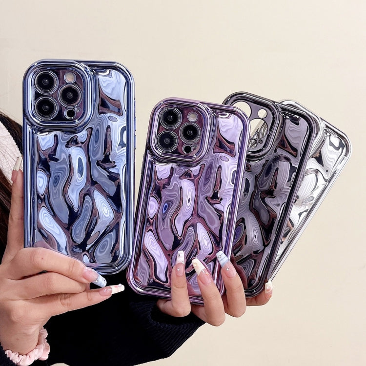 For iPhone 11 Electroplating Meteorite Texture TPU Phone Case(Black)
