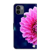 For Xiaomi Redmi A1+ / A2 / A2+ Crystal 3D Shockproof Protective Leather Phone Case(Pink Petals)