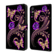 For Xiaomi Redmi 9A Crystal 3D Shockproof Protective Leather Phone Case(Purple Flower Butterfly) - free shipping - PMC TechLife - Order now!