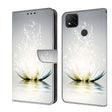 For Xiaomi Redmi 9C Crystal 3D Shockproof Protective Leather Phone Case(Light Lotus) - free shipping - PMC TechLife - Order now!