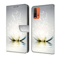 For Xiaomi Redmi 9T Crystal 3D Shockproof Protective Leather Phone Case(Light Lotus) - free shipping - PMC TechLife - Order now!