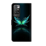 For Xiaomi Redmi 10 Crystal 3D Shockproof Protective Leather Phone Case(Reflection Dutterfly)