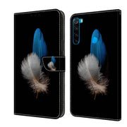 For Xiaomi Redmi Note 8 Crystal 3D Shockproof Protective Leather Phone Case(Two Branches)