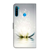 For Xiaomi Redmi Note 8T Crystal 3D Shockproof Protective Leather Phone Case(Light Lotus)