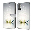 For Xiaomi Redmi Note 10 5G Crystal 3D Shockproof Protective Leather Phone Case(Light Lotus) - free shipping - PMC TechLife - Order now!